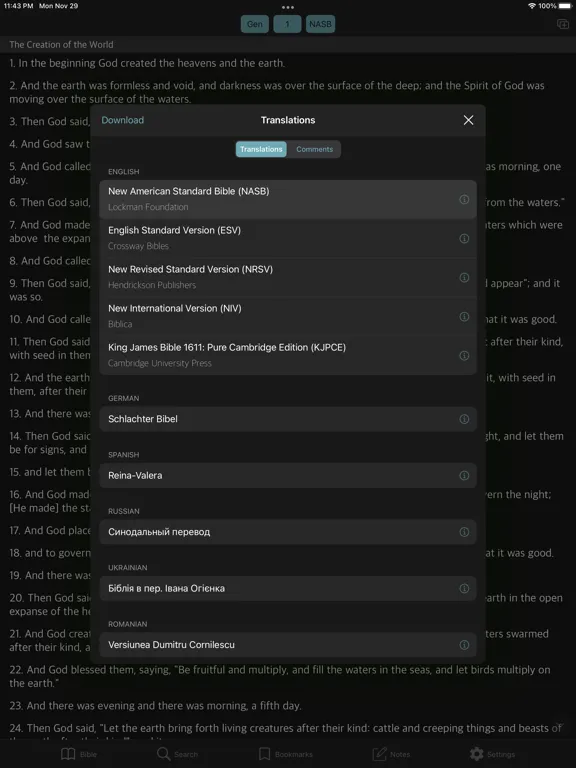 iBible - Study Bible iPad 应用截图