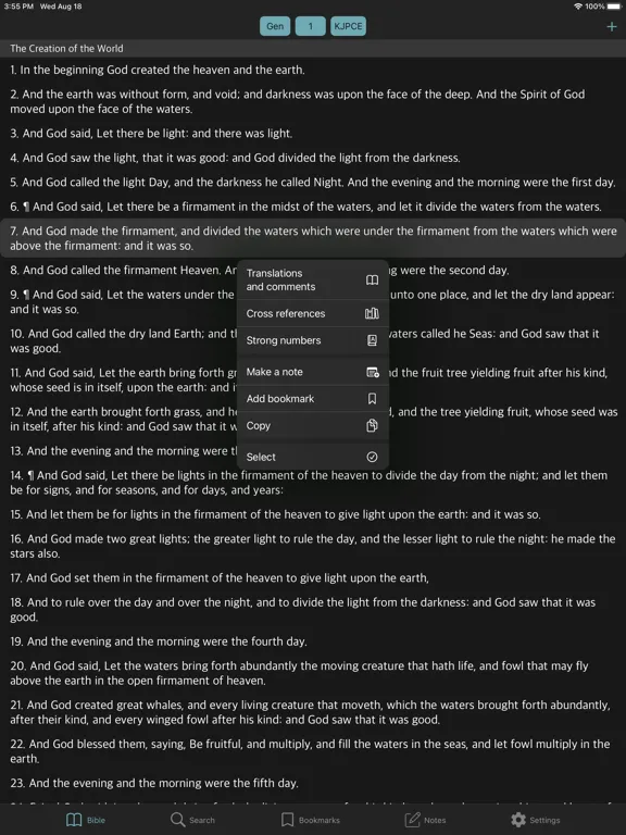 iBible - Study Bible iPad 应用截图