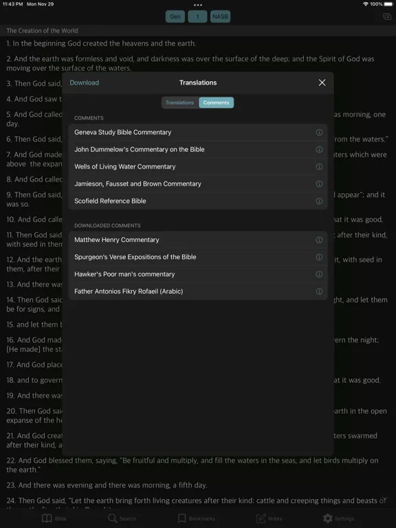 iBible - Study Bible iPad 应用截图