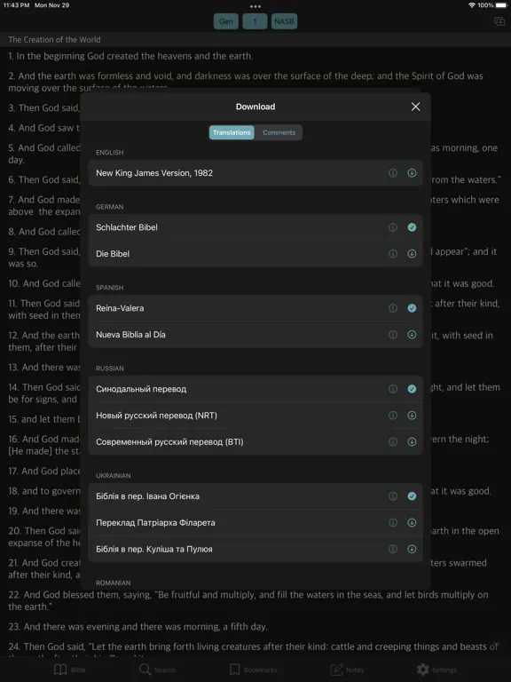 iBible - Study Bible iPad 应用截图