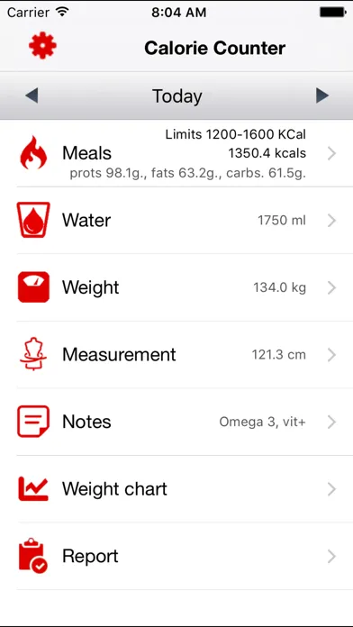 Ảnh chụp màn hình của Simplest Calorie Counter