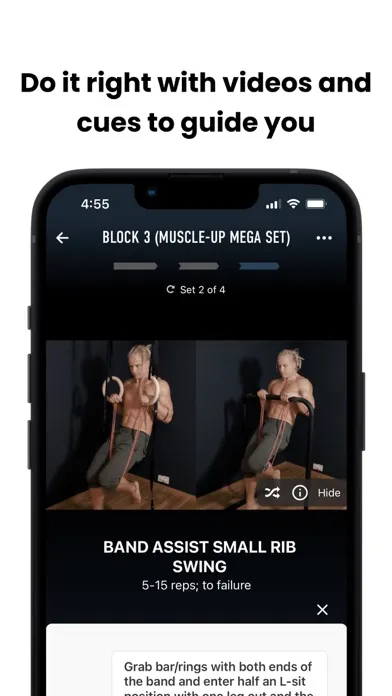Tangkapan layar Trybe - Workout Programs & Log