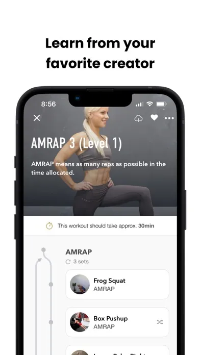 Tangkapan layar Trybe - Workout Programs & Log