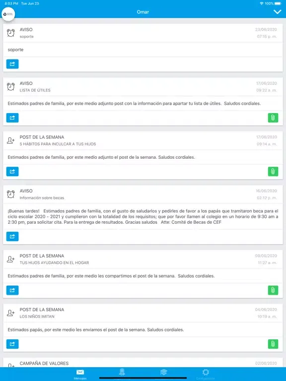 Centro Educativo Freire iPad 应用截图
