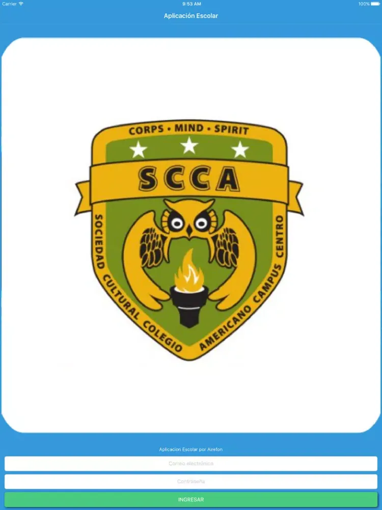 SCCA Colegio Americano iPad 應用截圖