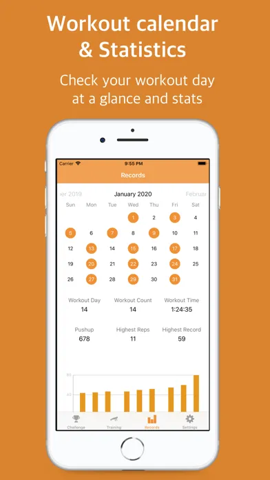 Скриншоты Pushupstar: push ups counter