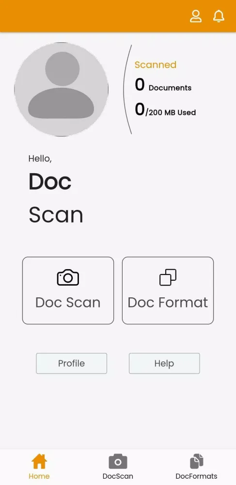 Capturas de tela do DocScan