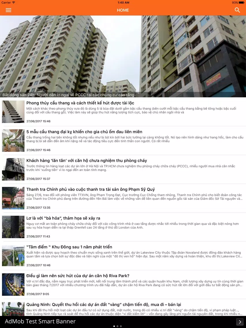 Tin Bất Động Sản iPad  Screenshots