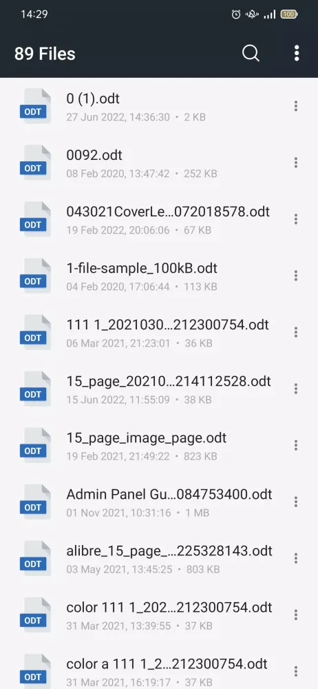 ODT Document Reader应用截图