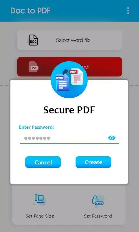 Word to PDF Document Converter应用截图