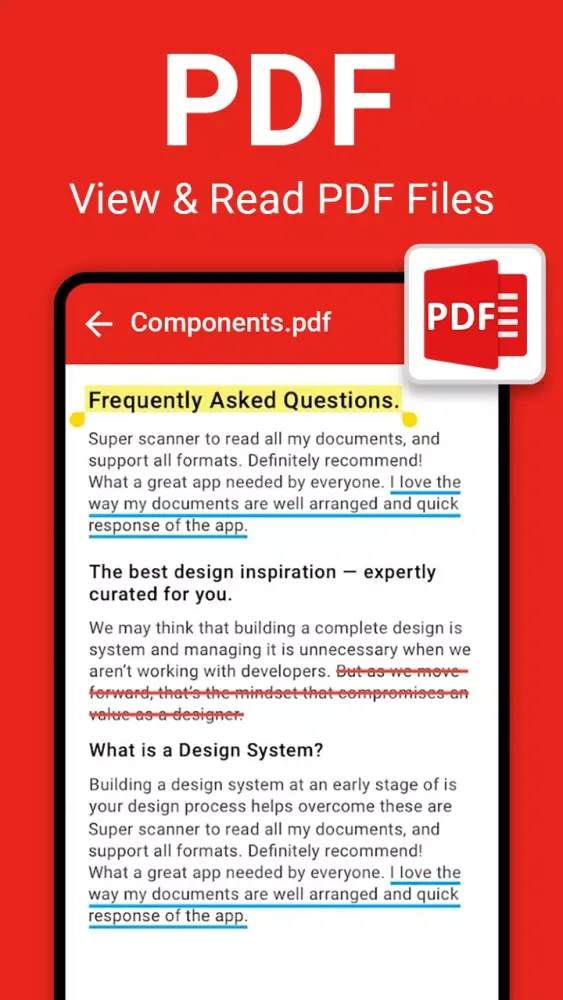 Zrzuty ekranu All Document Reader - Edit PDF