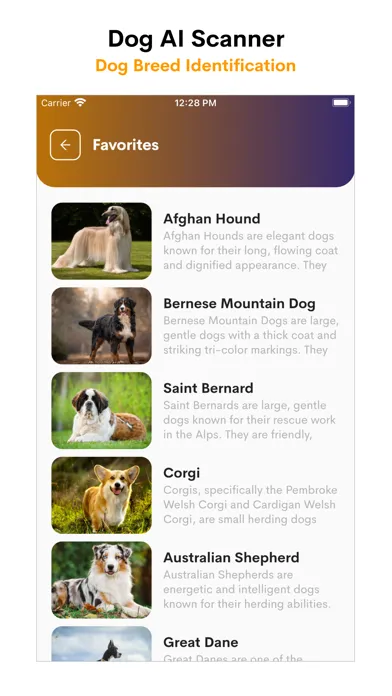Dog AI Scanner and Identifier سکرین شاٹس