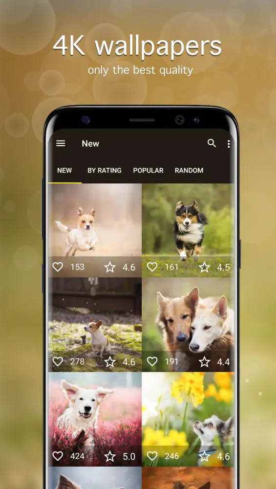 Tangkapan layar Dog Wallpapers & Puppy 4K