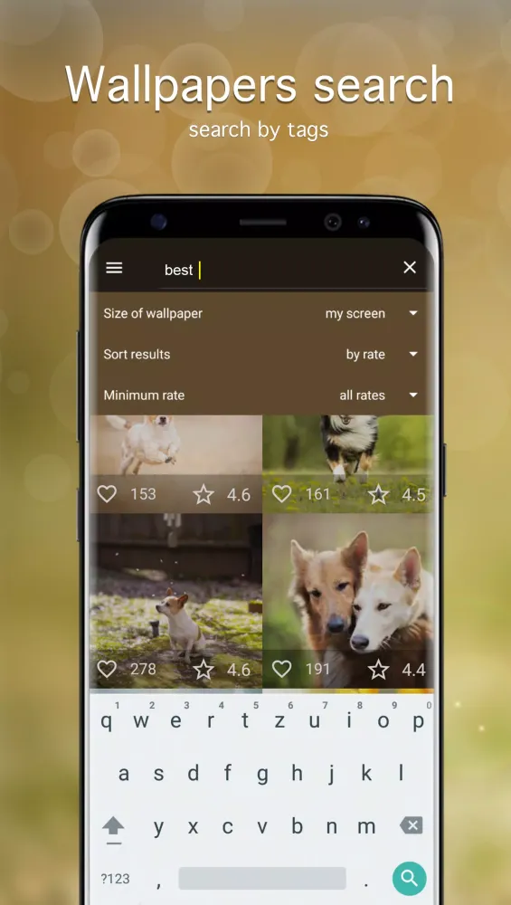 Tangkapan layar Dog Wallpapers & Puppy 4K