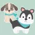 Dogs and Puppies Stickers pack