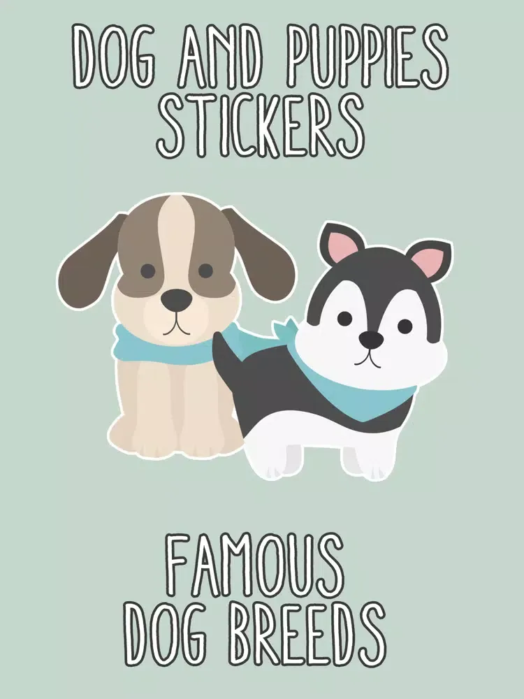 Скриншоты Dogs and Puppies Stickers pack iPad 