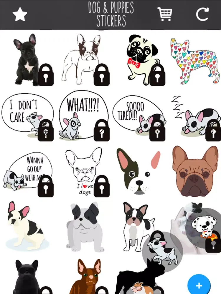 Скриншоты Dogs and Puppies Stickers pack iPad 