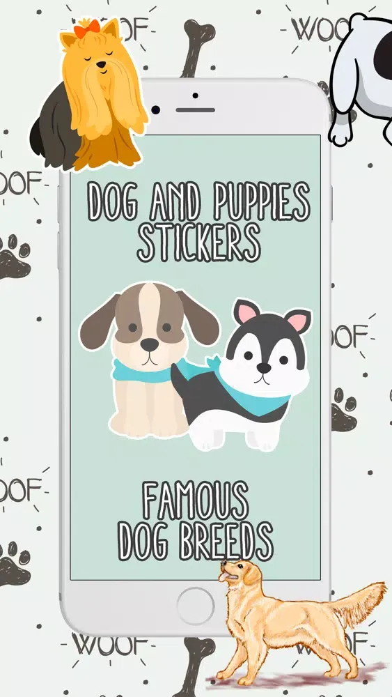 Скриншоты Dogs and Puppies Stickers pack