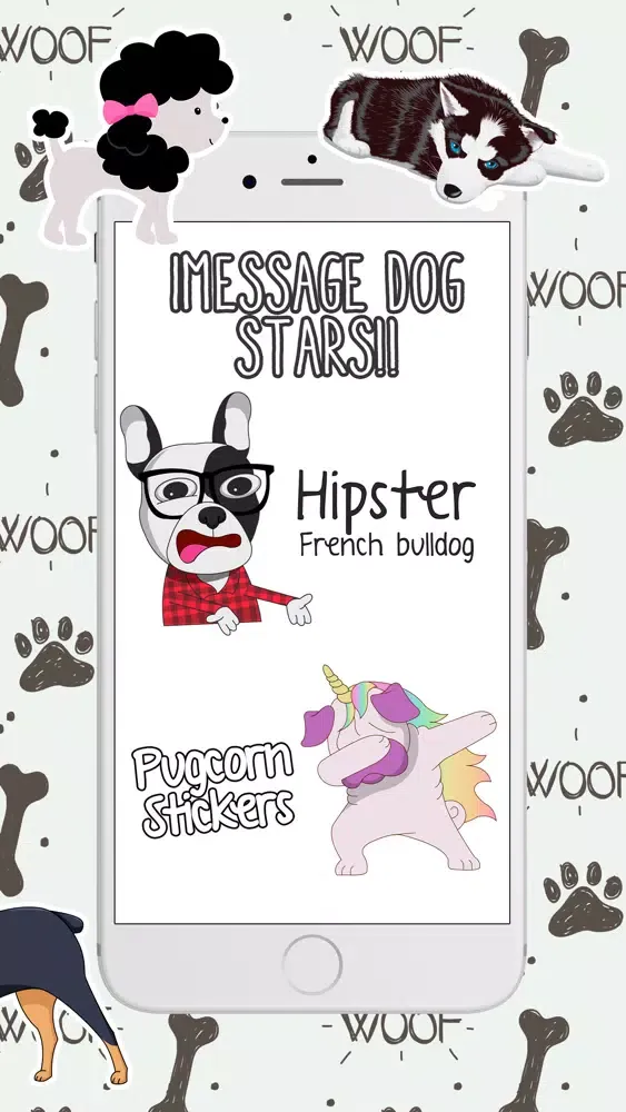 Скриншоты Dogs and Puppies Stickers pack