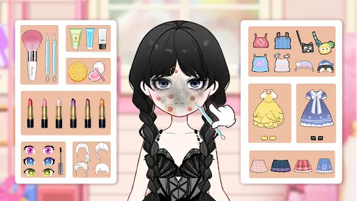 Capturas de tela do Doll Makeup: Magic dress up