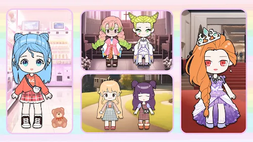Capturas de tela do Doll Makeup: Magic dress up