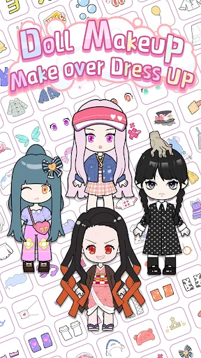 Capturas de tela do Doll Makeup: Magic dress up