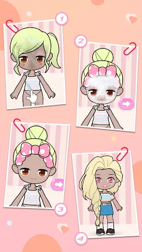 Capturas de tela do Doll Makeup: Magic dress up