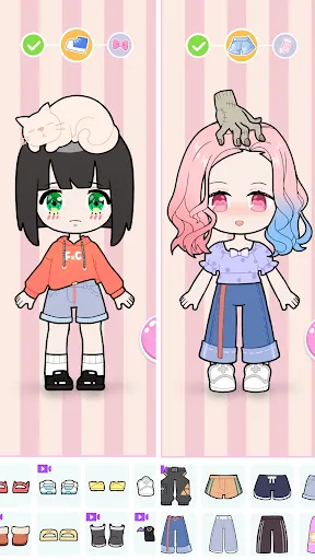 Capturas de tela do Doll Makeup: Magic dress up