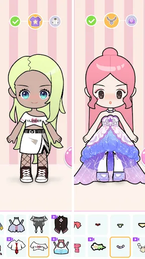 Capturas de tela do Doll Makeup: Magic dress up