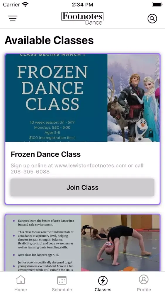 Capturas de pantalla de Footnotes Dance Studio