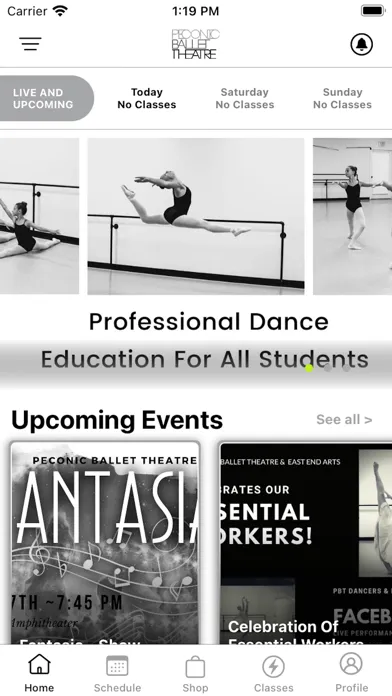 Ảnh chụp màn hình của Peconic Ballet Theatre