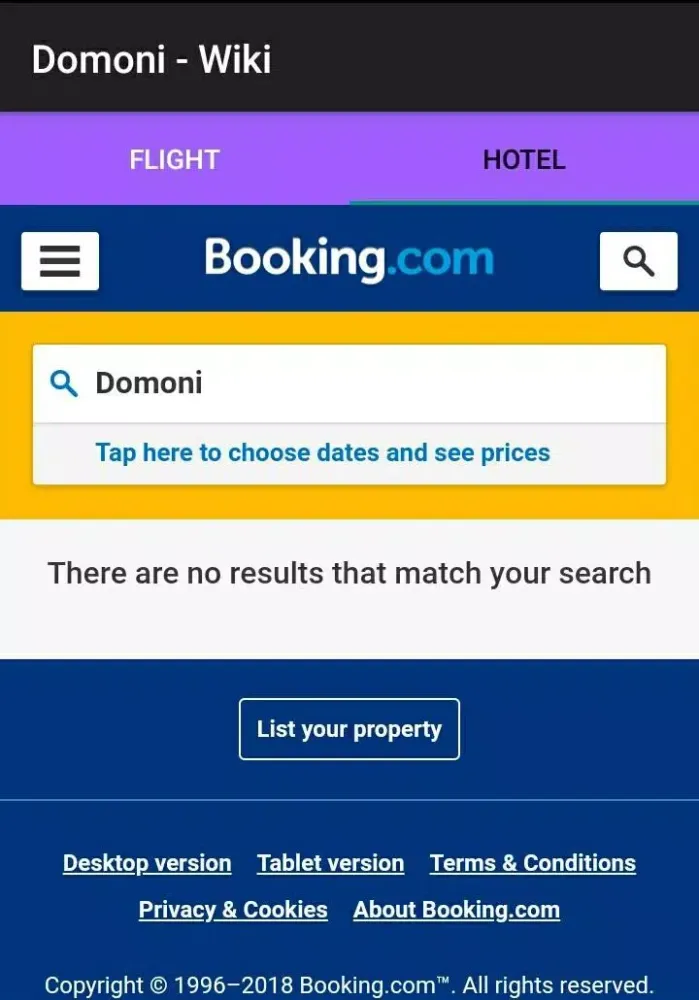 Domoni - Wiki Screenshots