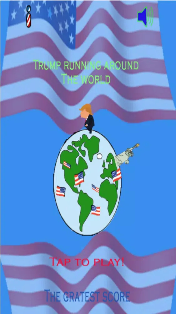 Capturas de tela do Donald trump making World great in 2 Seconds