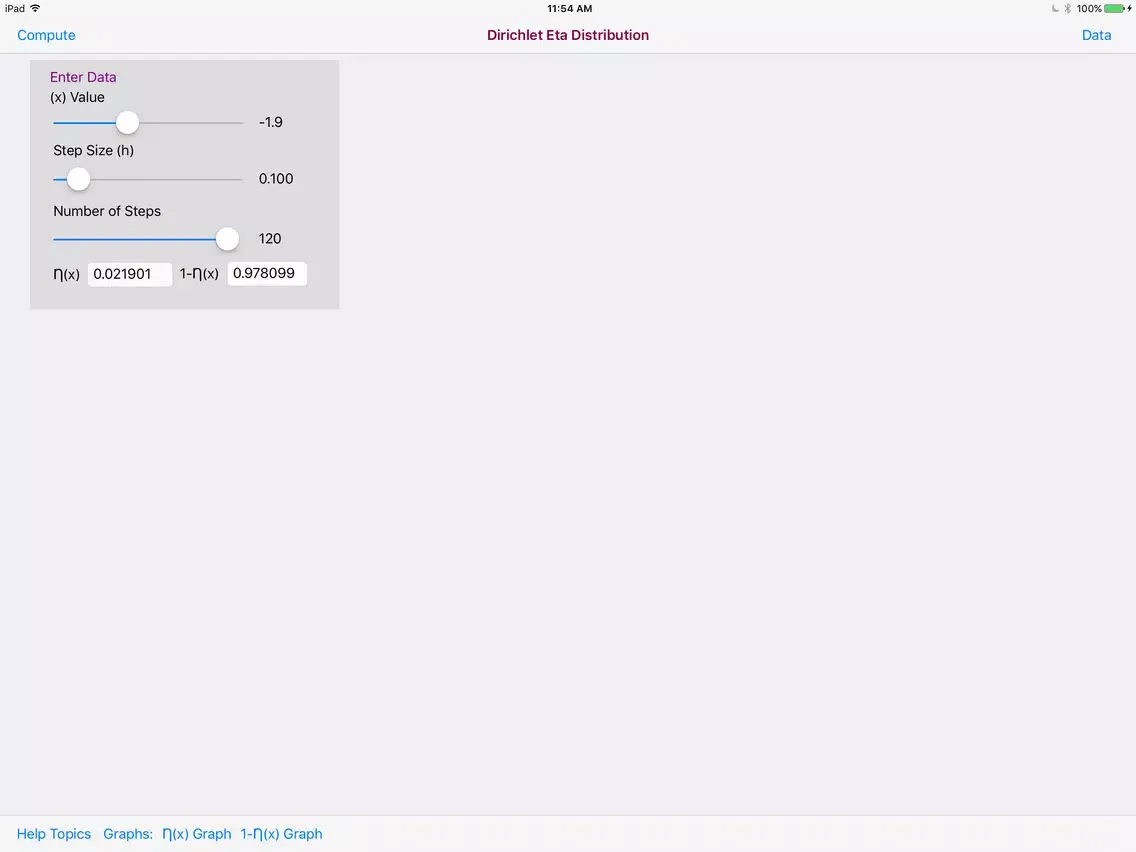 Dirichlet Eta Function iPad 应用截图