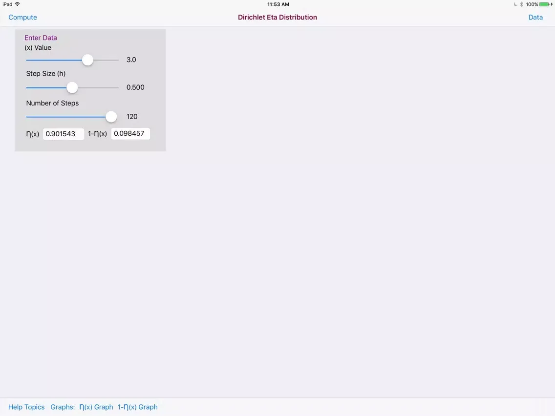 Dirichlet Eta Function iPad 应用截图