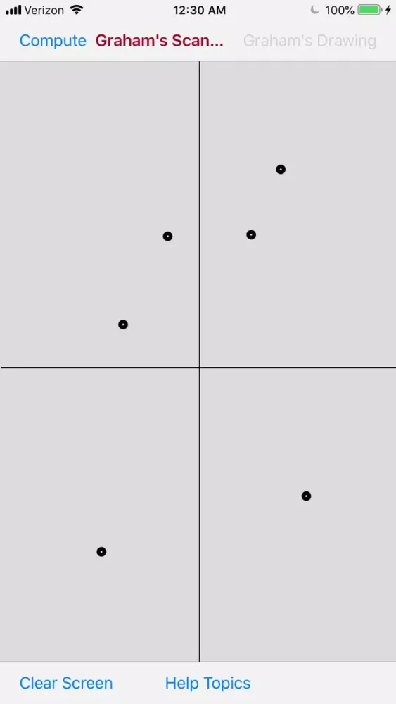Captures d'écran de Graham's Scan Geometry