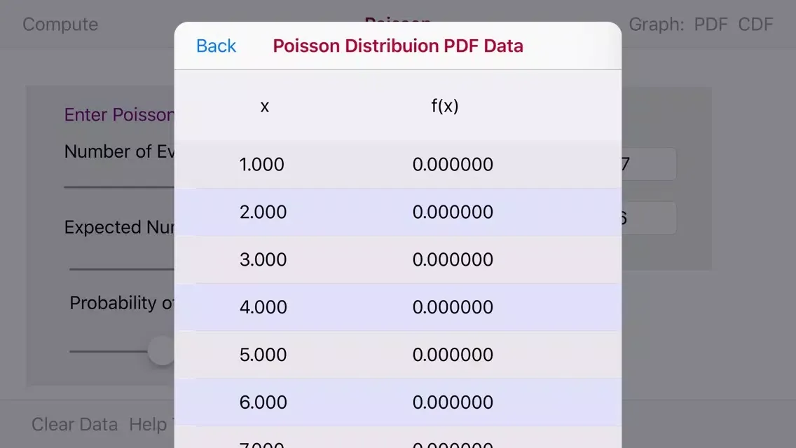 Poisson Distribution Calc應用截圖