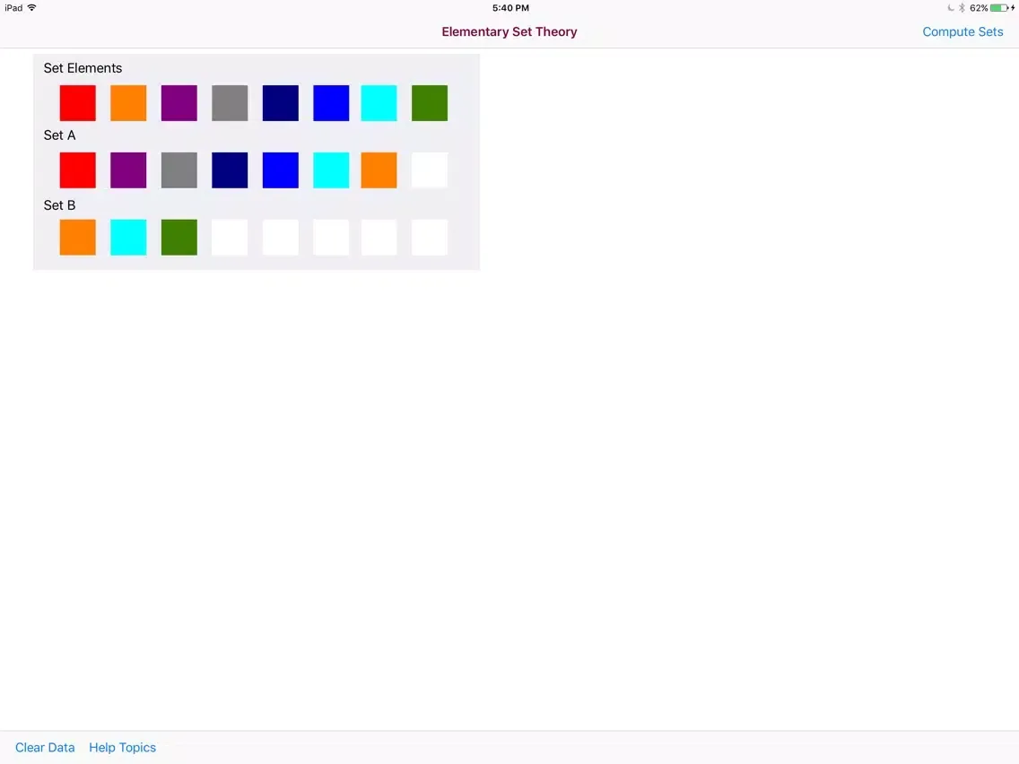 Elementary Set Theory iPad  スクリーンショット