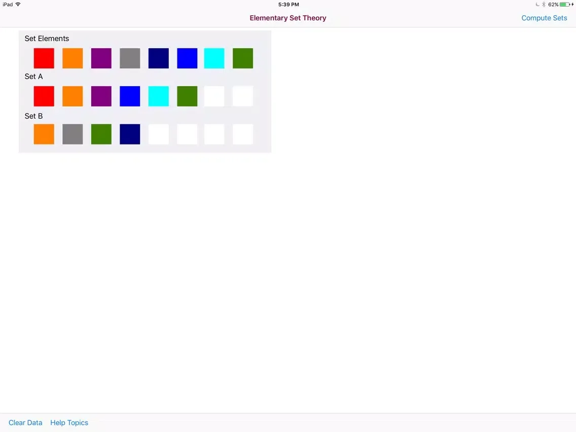 Elementary Set Theory iPad  スクリーンショット