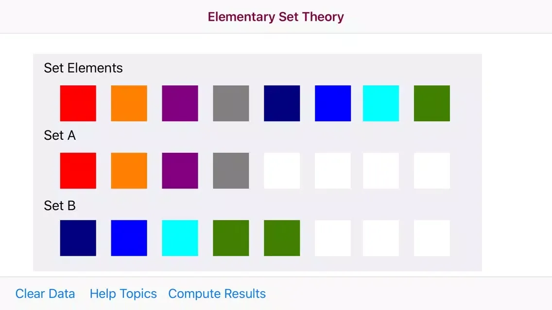Elementary Set Theory スクリーンショット