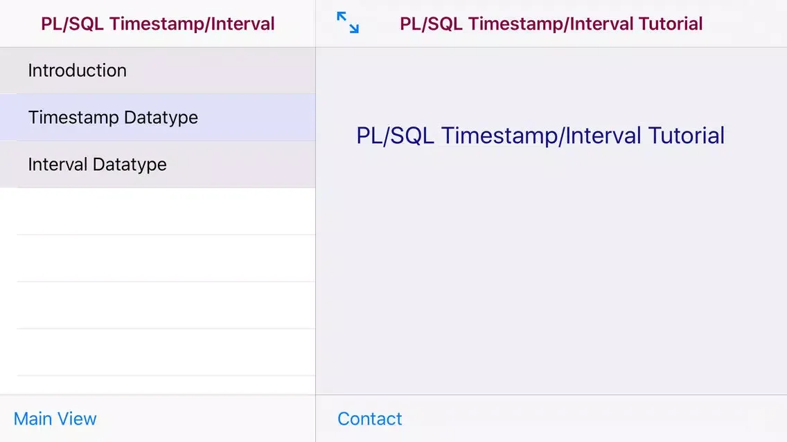 PL/SQL Timestamp/Interval应用截图