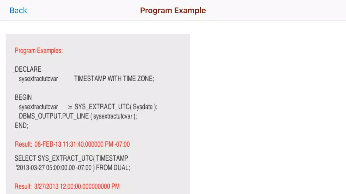 PL/SQL Timestamp/Interval应用截图