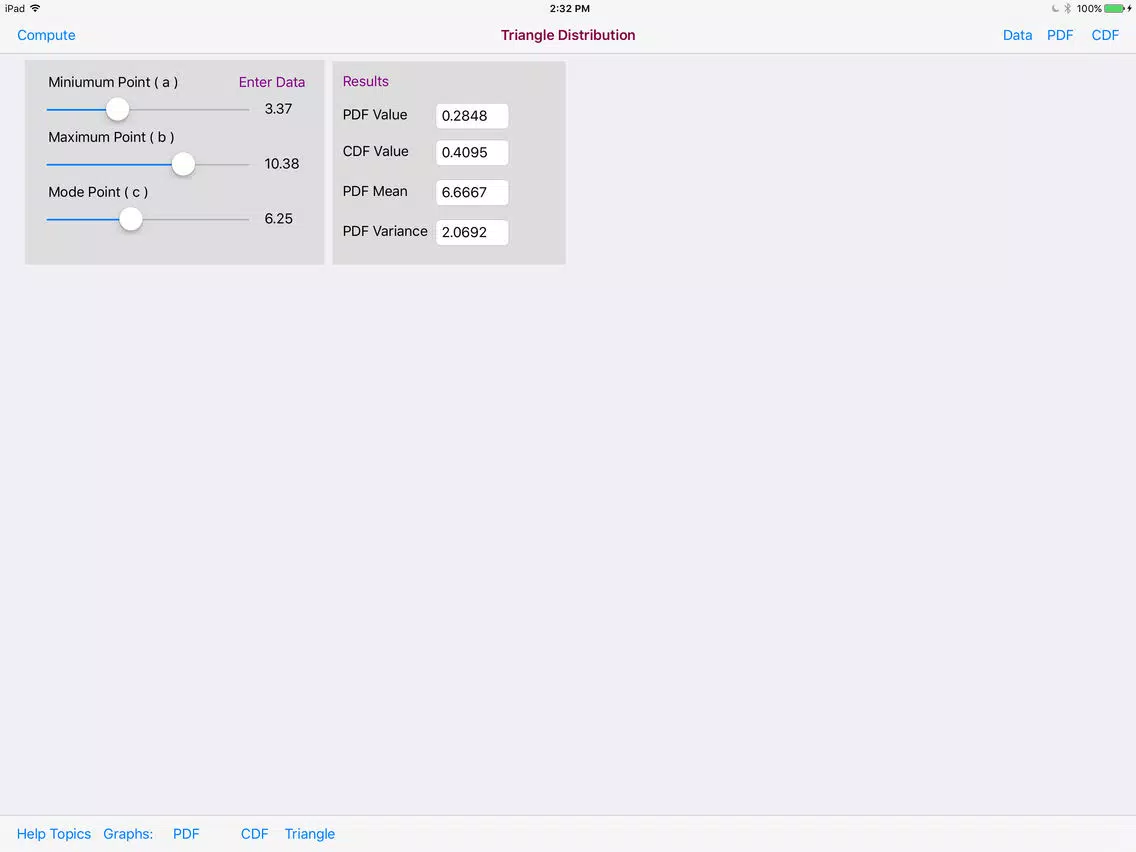 Triangle Distribution iPad  스크린샷