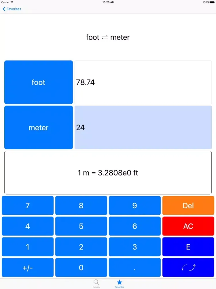 تصاویر Scientific Unit Converter iPad 