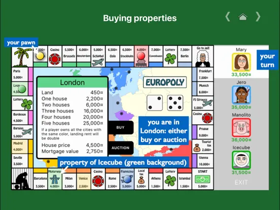 Europoly iPad 应用截图
