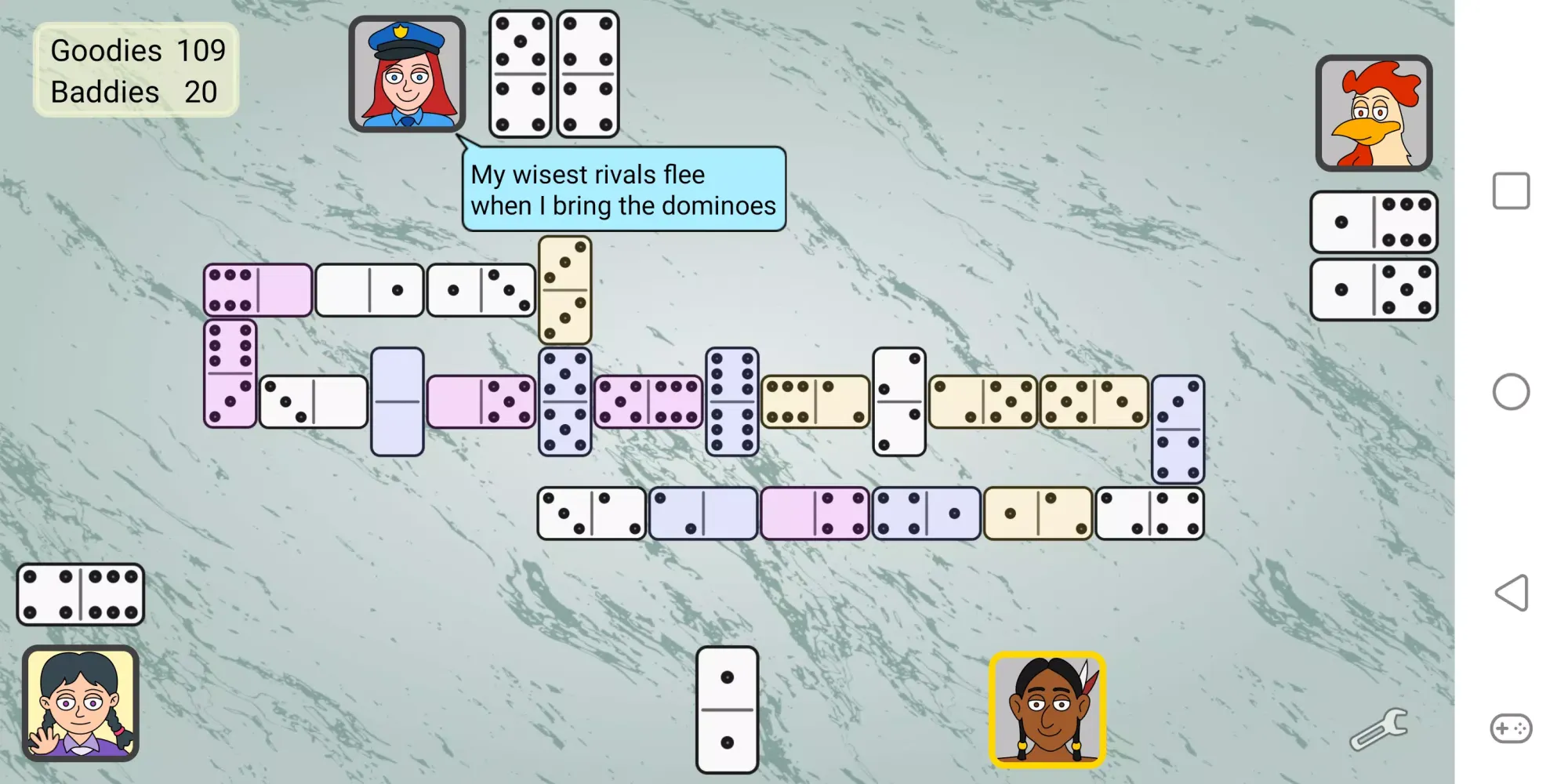 Captures d'écran de Partnership Dominoes