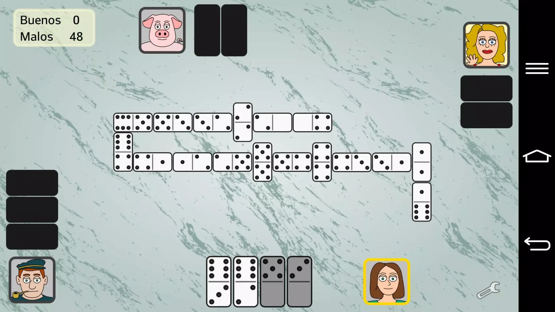 Captures d'écran de Partnership Dominoes
