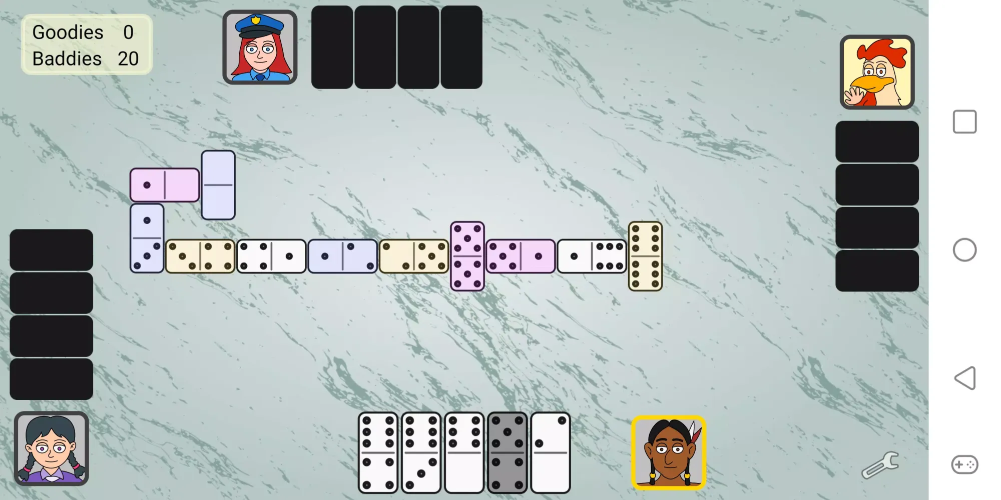 Captures d'écran de Partnership Dominoes