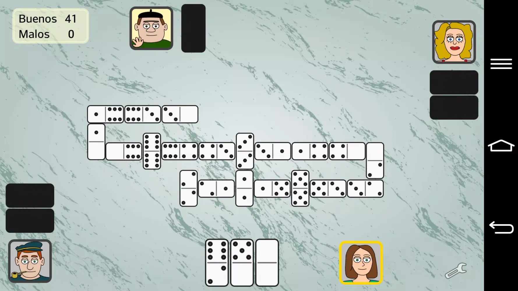 Captures d'écran de Partnership Dominoes