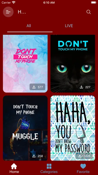 DON'T Touch Phone Wallpapers سکرین شاٹس